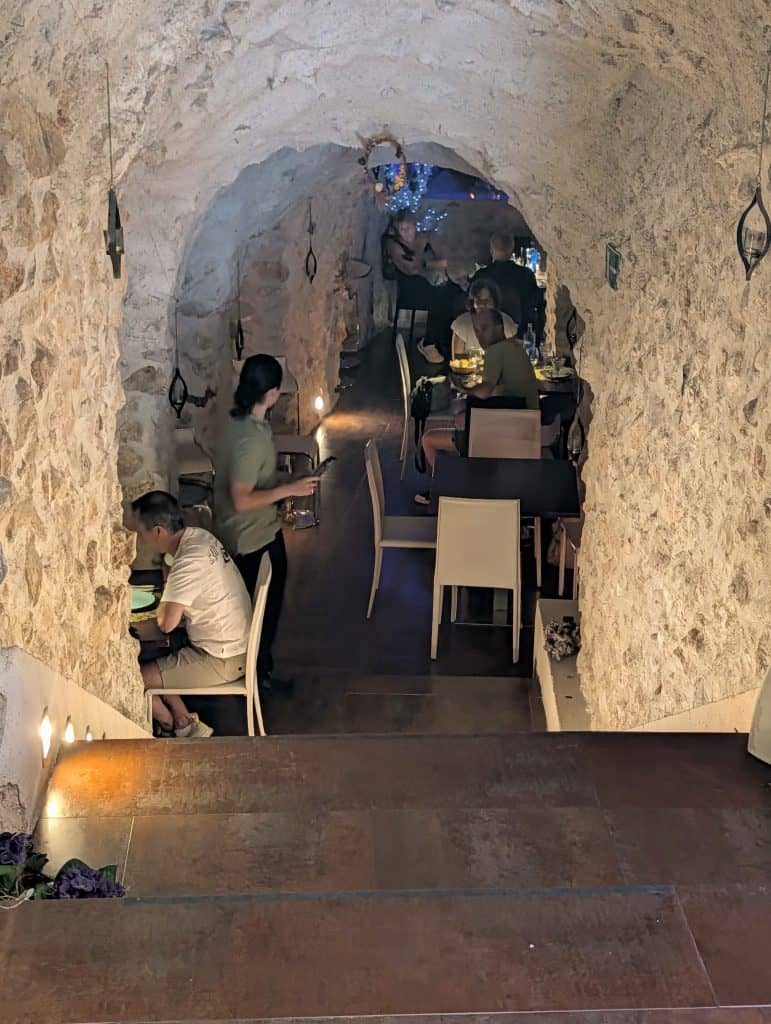 El Pontifical's seventeenth-century wine cellar.